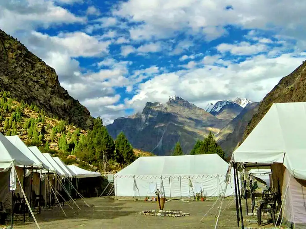 Camp life in Lahaul Valley